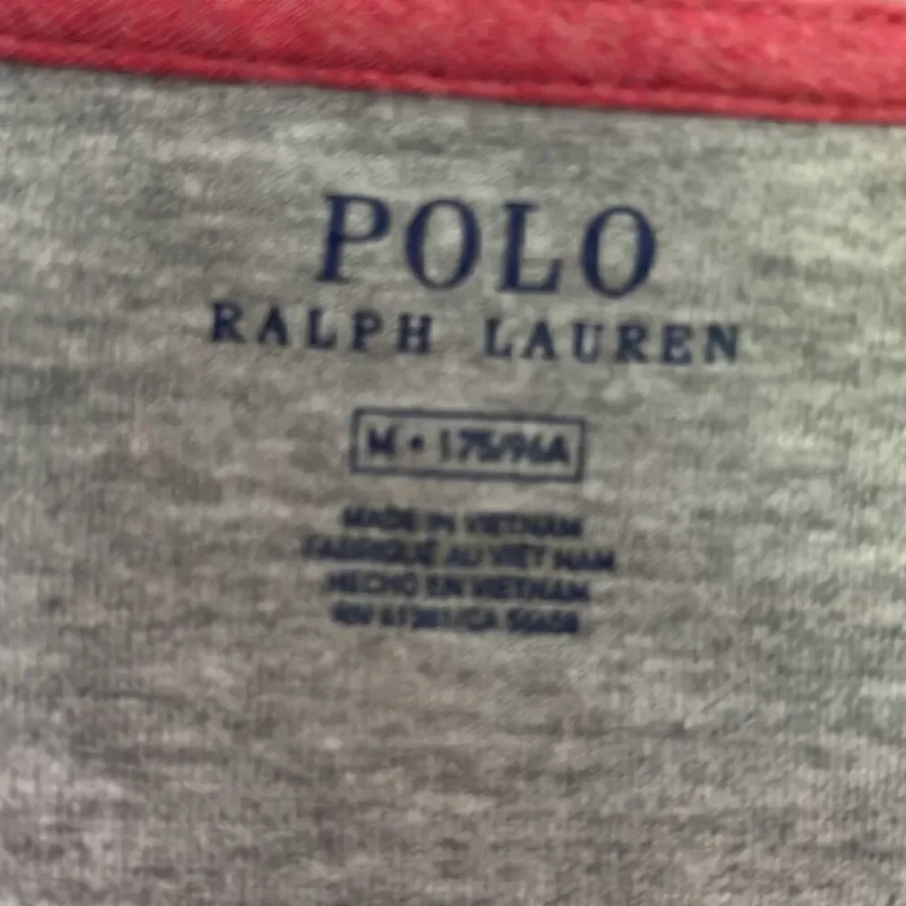 Polo Ralph Lauren red long sleeve sweatshirt half zip size M